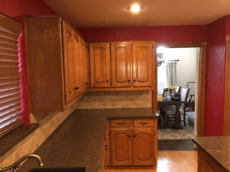 Kitchen recycled cabinets_before_Haviland Home Services